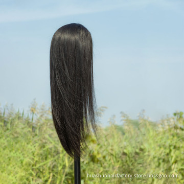 Top quality lace wigs natural color Mongolian remy hair long hair 8-40 inch  wholesale human hair lace wigs